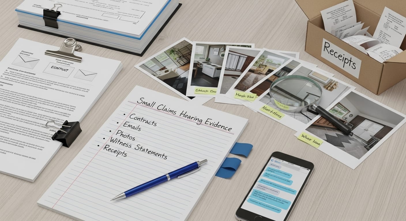 Preparing Evidence for Your Small Claims Hearing
