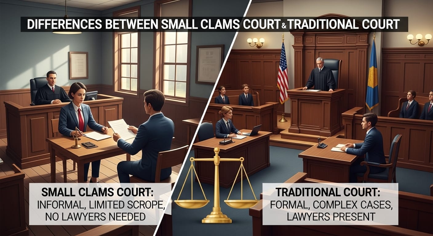 Differences Between Small Claims Court and Traditional Court