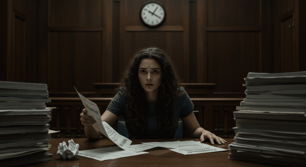 Woman Missing a Court Deadline