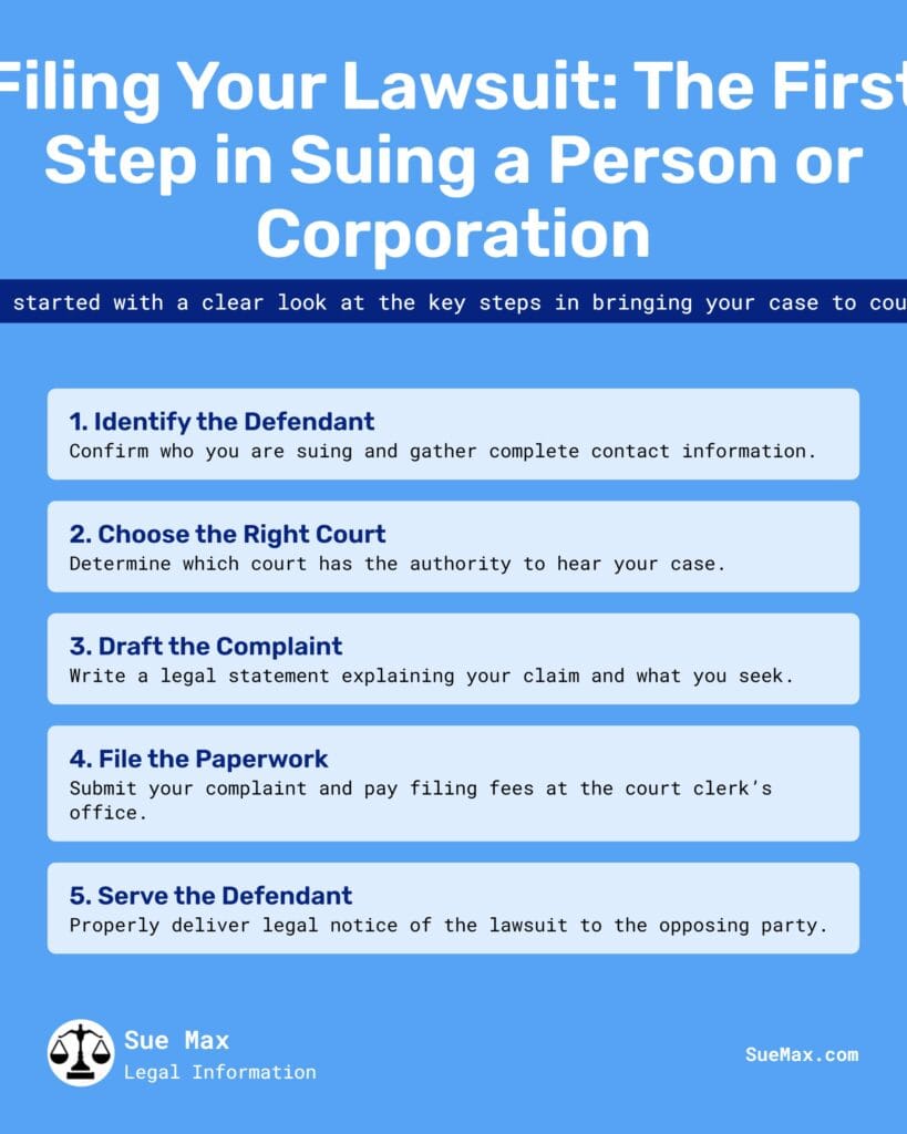 Filing Your Lawsuit - Infographic