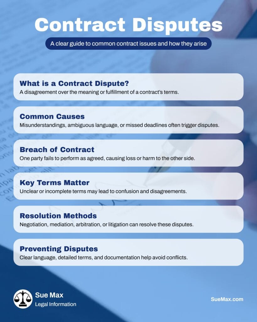 Understanding Contract Disputes - Infographic