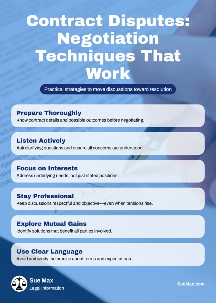 Negotiation Techniques That Work - Infographic