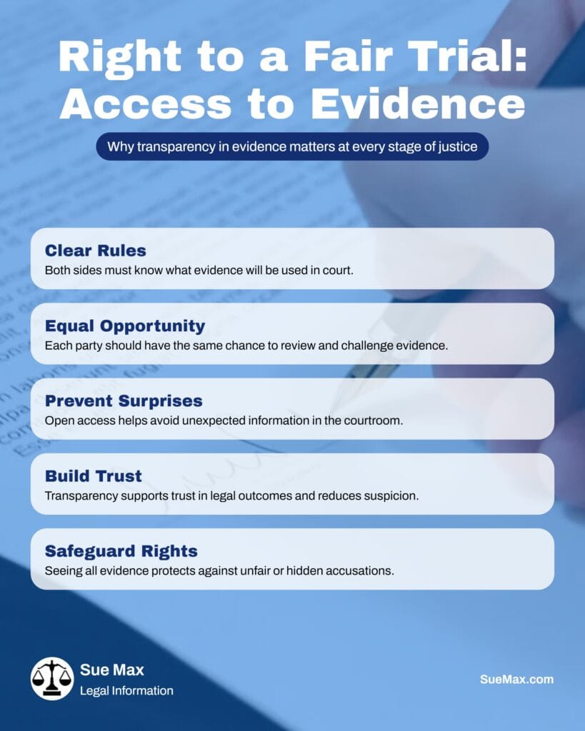 Access to Evidence - Transparency Is Key - Infographic