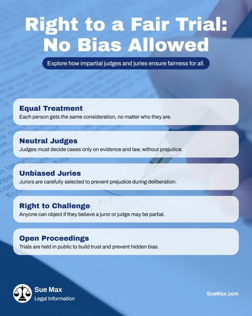 Impartial Judges and Juries - No Bias Allowed - Infographic
